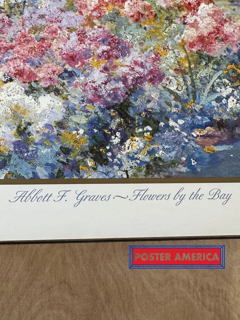 Load image into Gallery viewer, Abbott F. Graves Flowers By The Bay Vintage 1994 Fine Art Print 24 X 36
