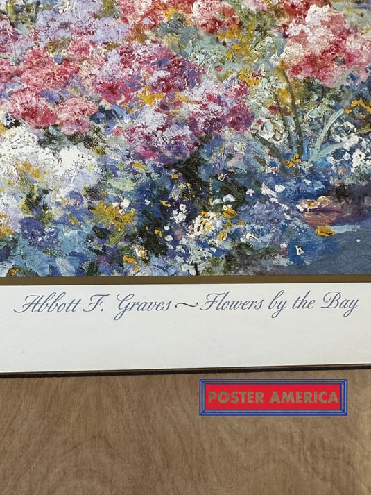 Abbott F. Graves Flowers By The Bay Vintage 1994 Fine Art Print 24 X 36