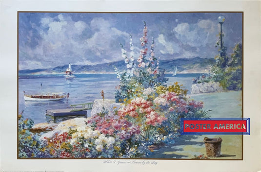 Abbott F. Graves Flowers By The Bay Vintage 1994 Fine Art Print 24 X 36 Vintage Fine Art Print