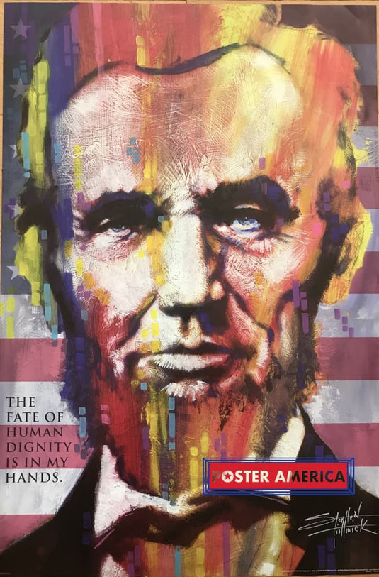 Abe Lincoln Inspirational Art Poster 24 X 36