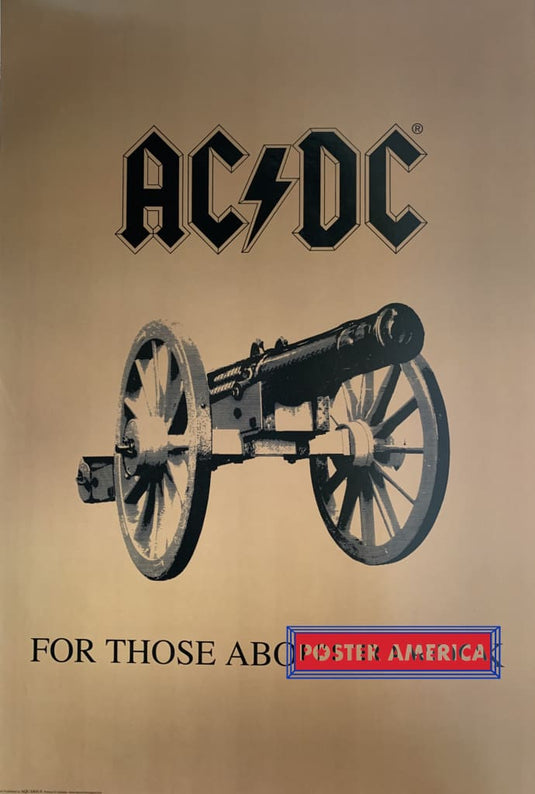 Acdc For Those About To Rock In Brown Rare 2007 Poster 24 X 36