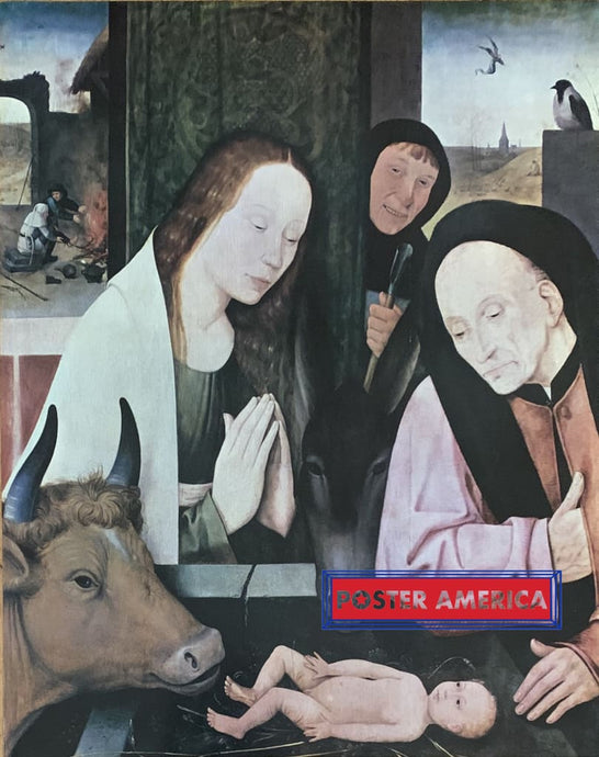 Adoration Of The Christ Child Circa 1568 Vintage Poster 23.5 X 29.5 Hieronymus Bosch