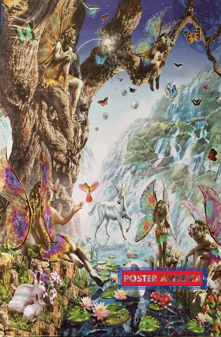 Adrian Chesterman Fairy Falls 24 X 36 Poster