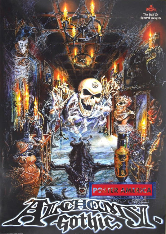 Alchemy Gothic The Hall Of Spectral Delights 1997 Vintage Rare Poster 24 X 34 Vintage Poster