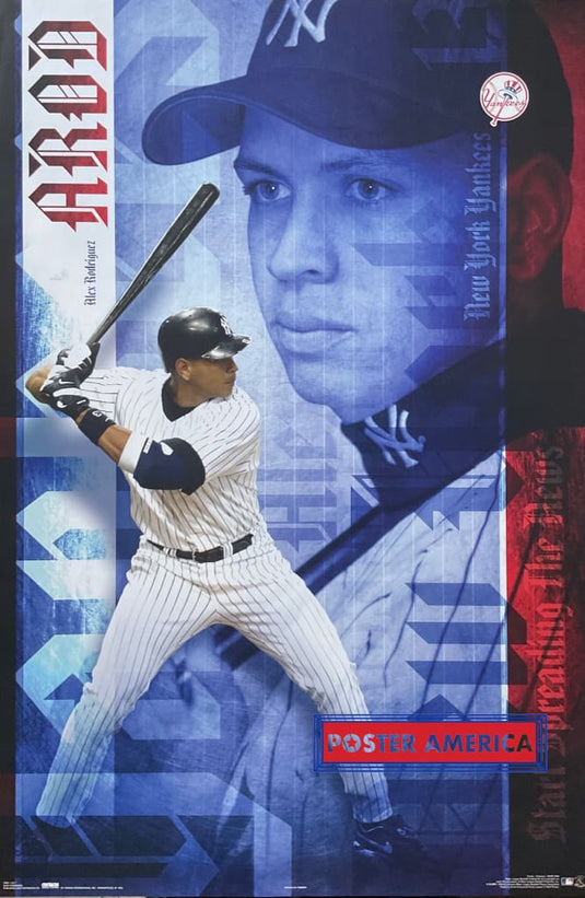 Alex Rodriguez New York Yankees Vintage 2004 Poster 22.5 X 34 Mlb A-Rod