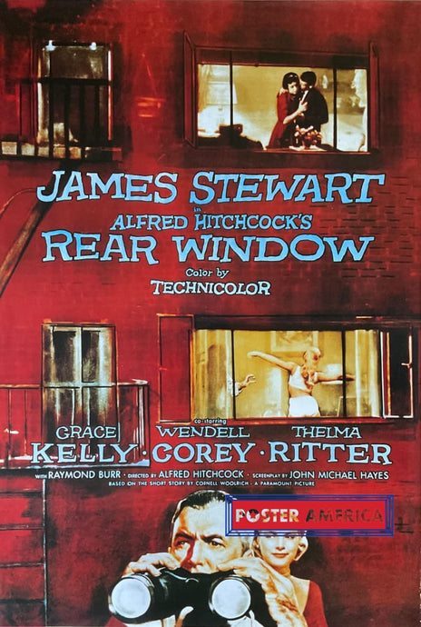 Alfred Hitchcocks Rear Window One-Sheet Reproduction Movie Poster 27 X 40