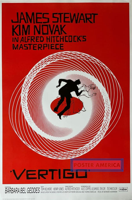 Alfred Hitchcock’s Vertigo Poster 24 X 36