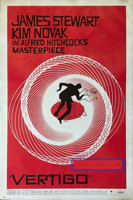 Alfred Hitchcock’s Vertigo Poster 24 X 36
