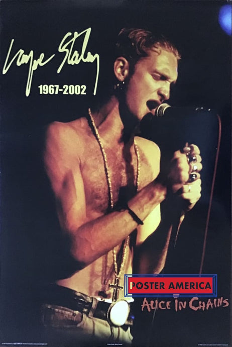 Alice In Chains Layne Stayley Live On Stage Poster 24 X 36