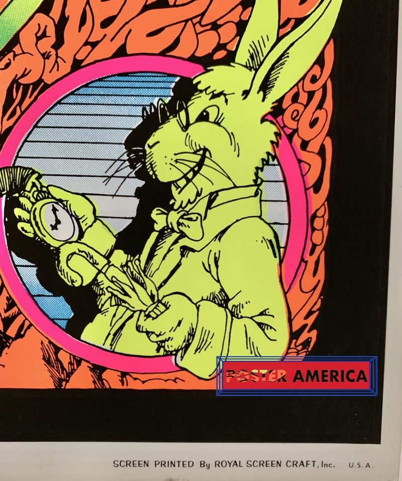 Load image into Gallery viewer, Alice In Wonderland Come To The Dance Original 1970S Black Light Poster 23 X 35 Blacklight
