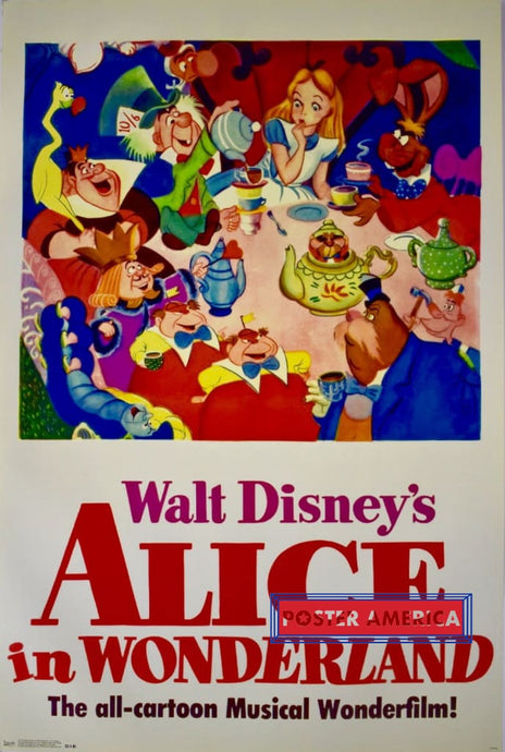 Alice In Wonderland Original One Sheet Movie Poster 24 X 36