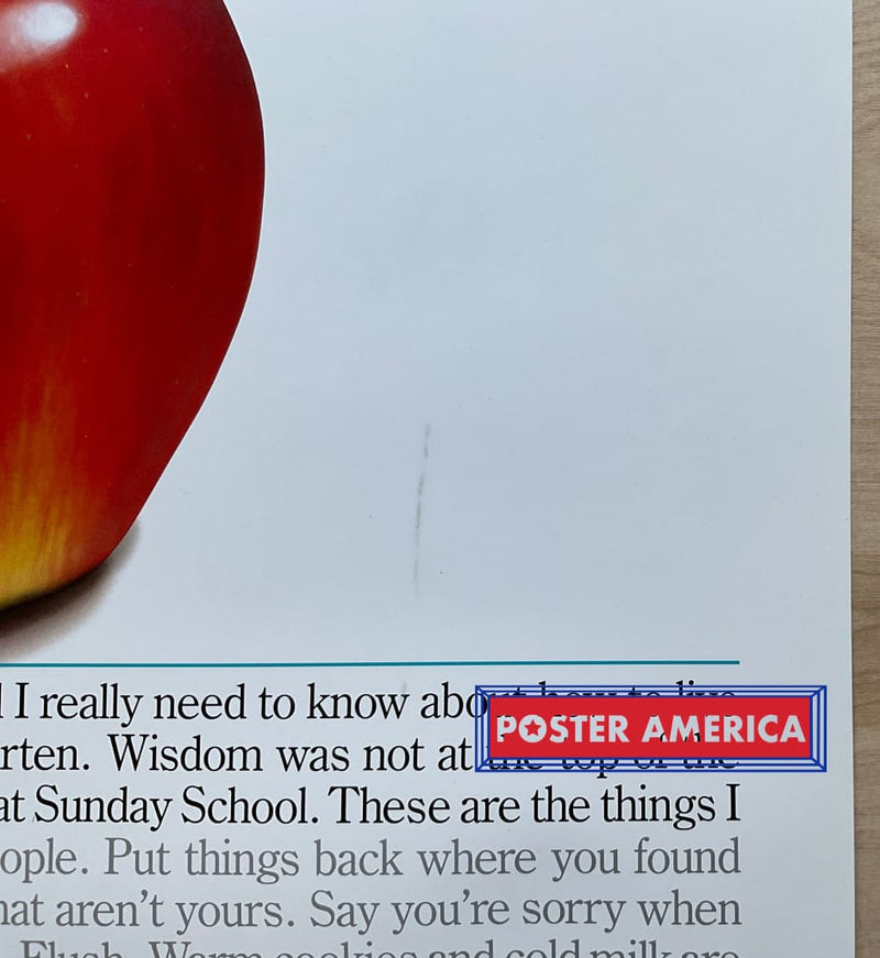 Load image into Gallery viewer, All I Really Need To Know Learned In Kindergarten Vintage Poster 23 X 354
