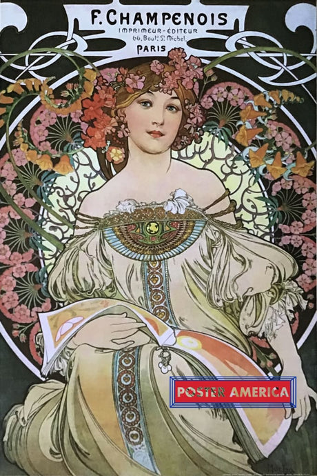 Alphonse Mucha Reverie 1897 Art Poster 24 X 36