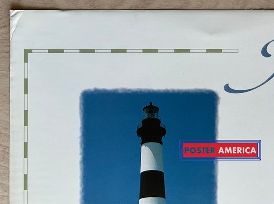 America Lighthouses Vintage Photography Slim Print 12 X 36