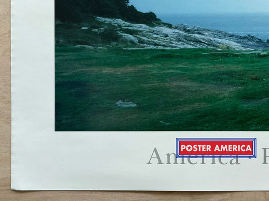 America Waterline Portfolio Vintage 1993 Lighthouse Slim Print 13 X 32