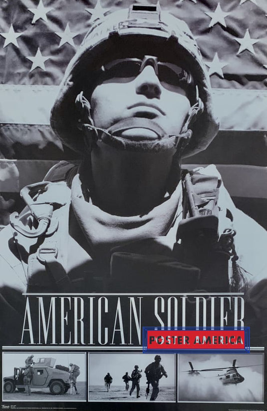 American Soldier Tribute Canadian Import Poster 22.5 X 34 Photography Art Black & White Modern