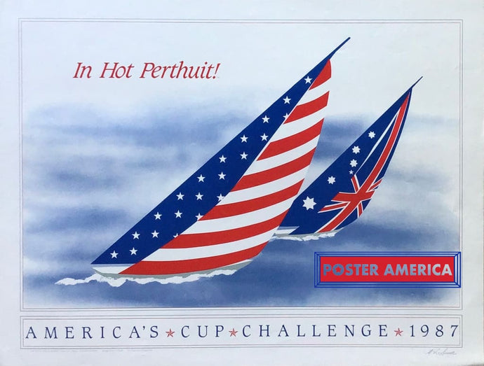 Americas Cup Challenge 1987 Art Print 19 X 25 Fine