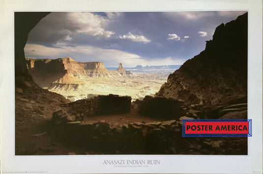 Anasazi Indian Ruin Canyonlands Park Utah Vintage 1992 Poster 24 X 36