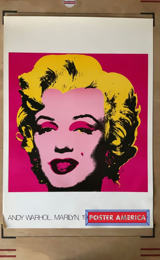 Andy Warhol Marilyn Vintage Italian Import Art Print 24 X 34