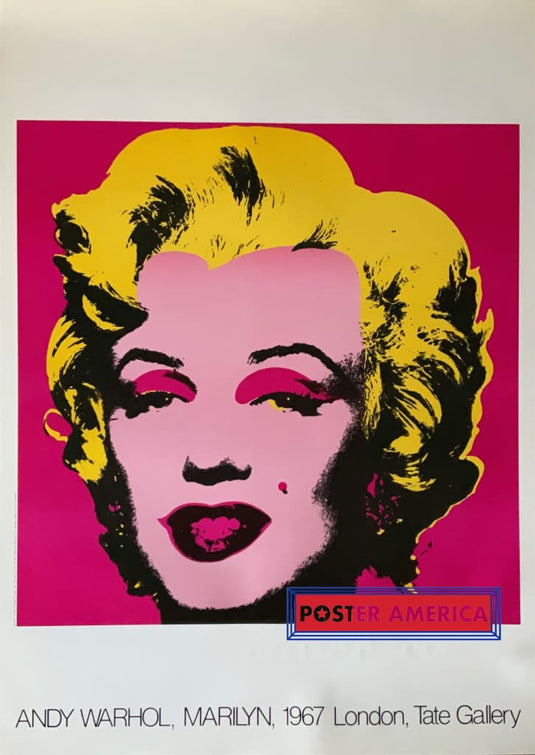 Andy Warhol Marilyn Monroe London Tate Gallery Vintage 1987 Poster 24 X 34 Fine Art Print