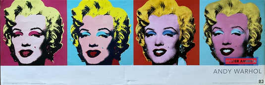 Andy Warhol Marilyn Monroe Pop Art Slim Print 12 X 36