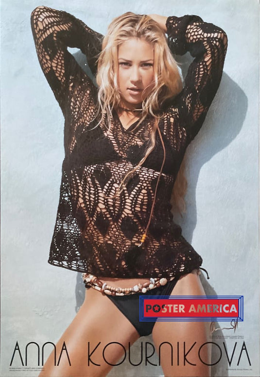 Anna Kournikova Original 2002 Poster 24 X 35 Tennis Star Super Hot Modeling Shot