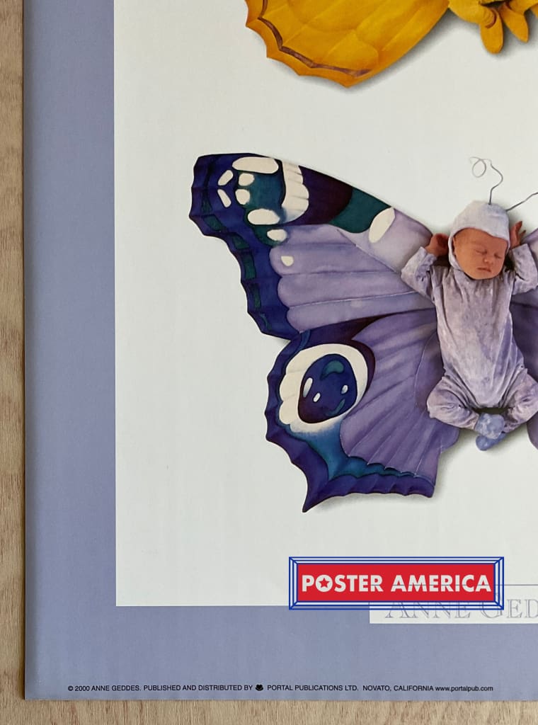 Load image into Gallery viewer, Anne Geddes Butterfly Babies Vintage Photography Slim Print 12 X 36
