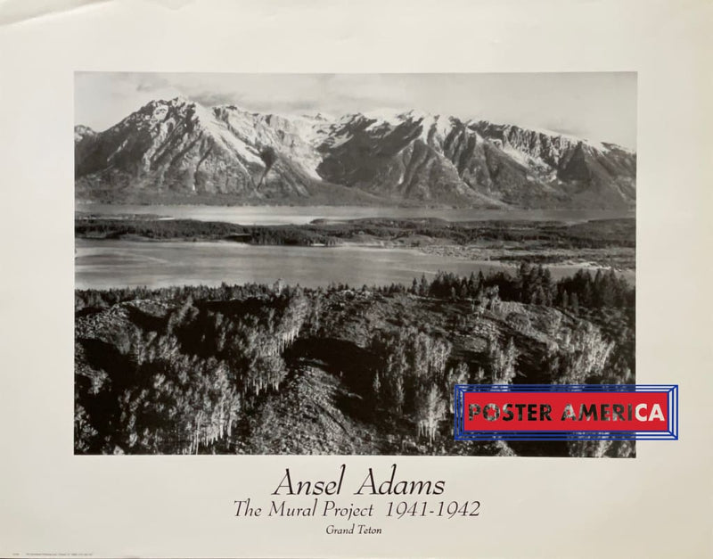 Load image into Gallery viewer, Ansel Adams The Mural Project Grand Teton Poster Print 22 X 28 Vintage Poster
