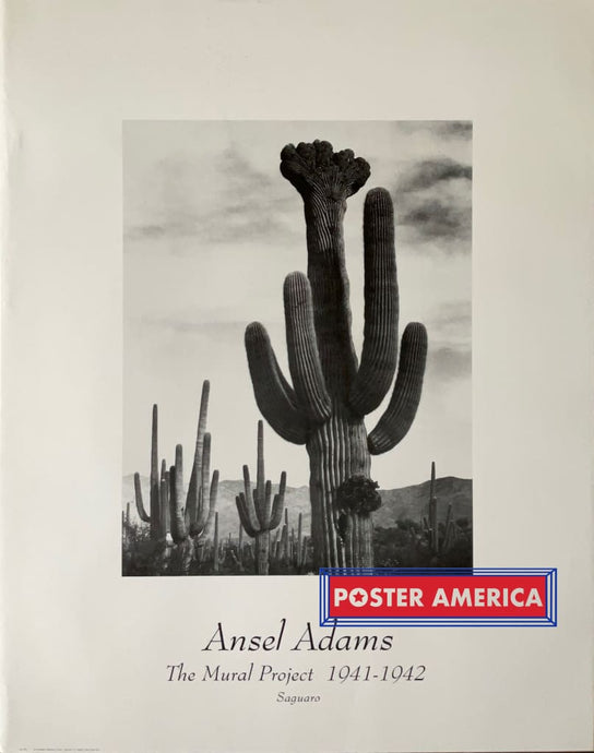 Ansel Adams The Mural Project Saguaro Poster Print 22 X 28 Vintage Poster