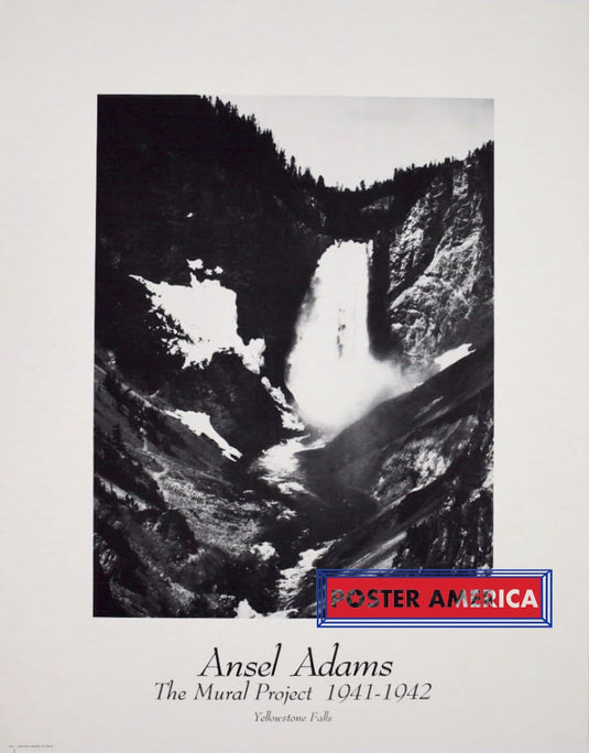 Ansel Adams The Mural Project Yellowstone Falls Poster Print 22 X 28
