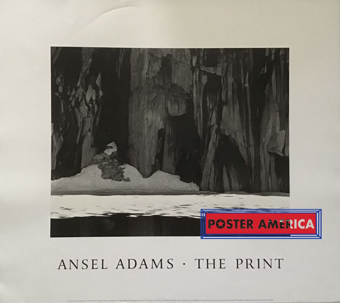 Ansel Adams The Print Frozen Lake And Cliffs Sequoia National Park Black White Poster 25.5 X 28.5