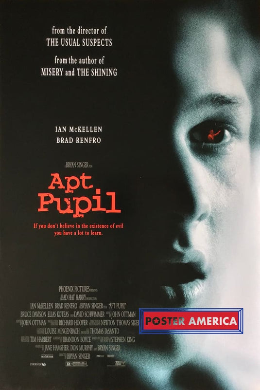 Apt Pupil Vintage Double Sided One-Sheet Movie Poster 27 X 40 Posters Prints & Visual Artwork