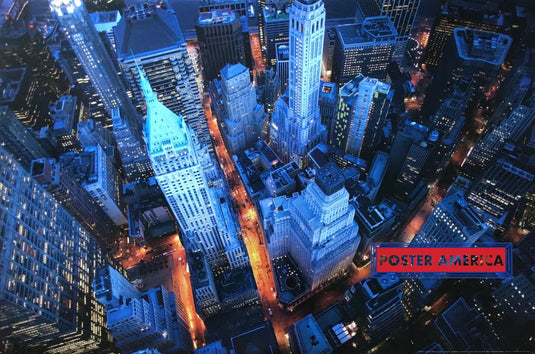 Arial View Of Wall Street Scenic Poster 24 X 36 Posters Prints & Visual Artwork