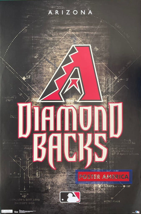 Arizona Diamond Backs Mlb Logo Poster 22 X 34