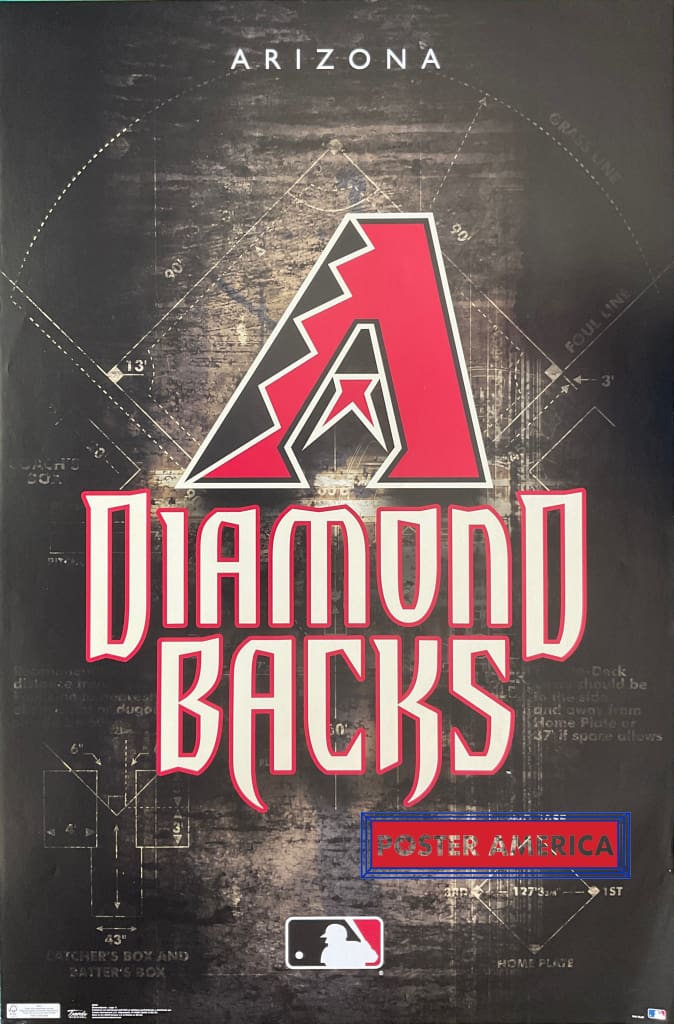 Load image into Gallery viewer, Arizona Diamond Backs Mlb Logo Poster 22 X 34
