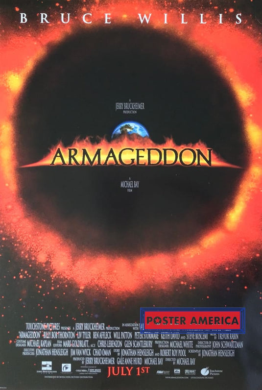 Armageddon Double Sided One-Sheet Movie Poster 27 X 40 Posters Prints & Visual Artwork