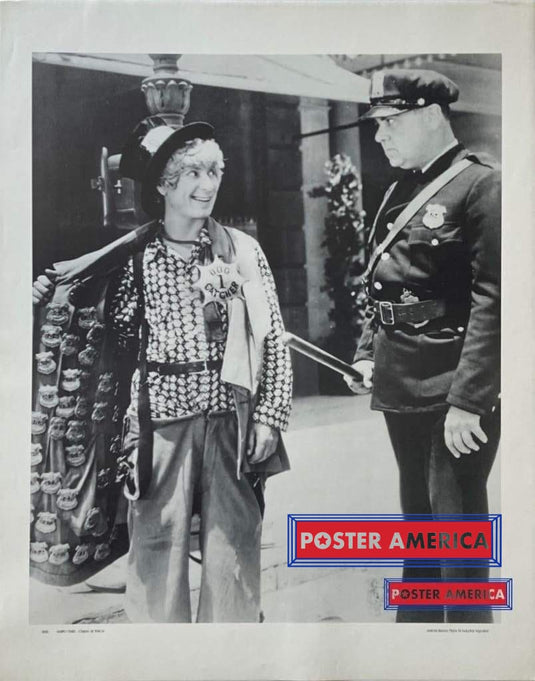 Arthur Harpo Marx Vintage Black & White Artwork Poster 23 X 28.5 Posters Prints Visual