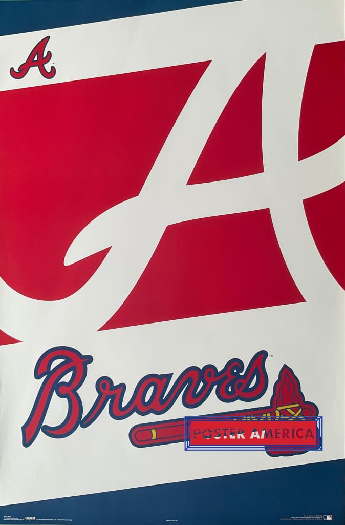 Load image into Gallery viewer, Atlanta Braves Logo Mlb 2006 Poster 22.5 X 34
