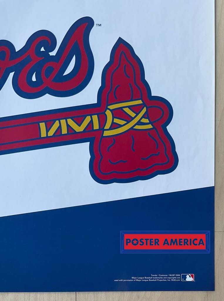 Load image into Gallery viewer, Atlanta Braves Logo Mlb 2006 Poster 22.5 X 34
