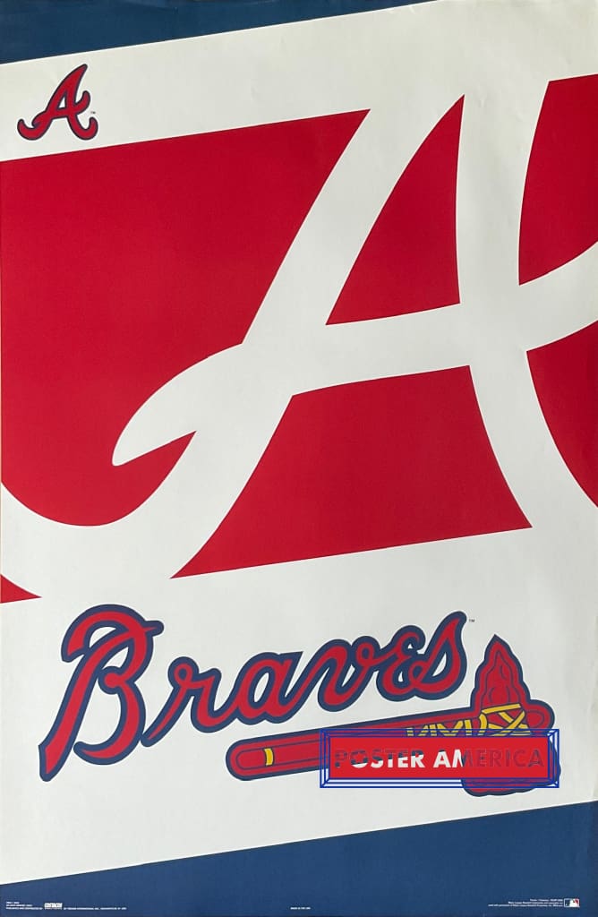 Load image into Gallery viewer, Atlanta Braves Logo Mlb 2006 Poster 22.5 X 34
