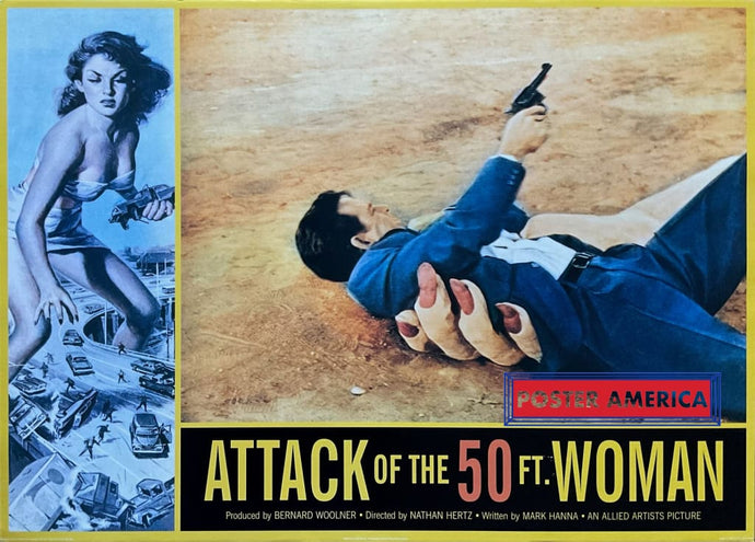 Attack Of The 50 Foot Woman Vintage 1996 Movie Poster 24 X 33.5