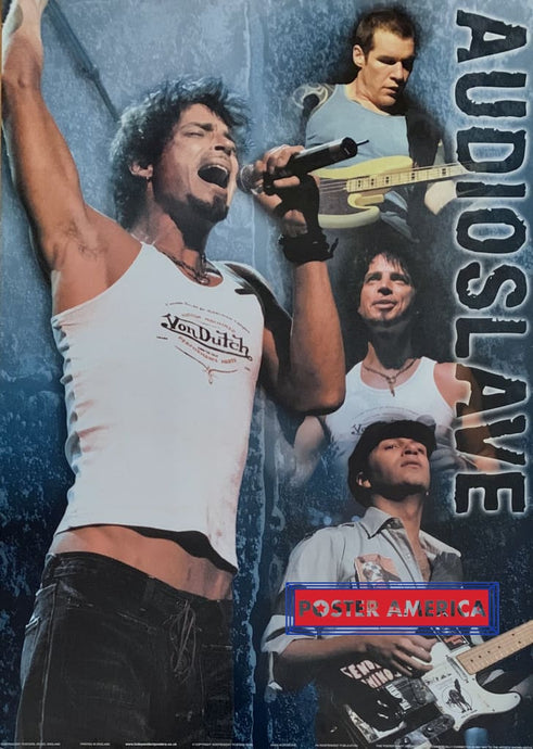 Audioslave Chris Cornell Vintage U.k. Import 2003 24 X 36 Band Collage Poster