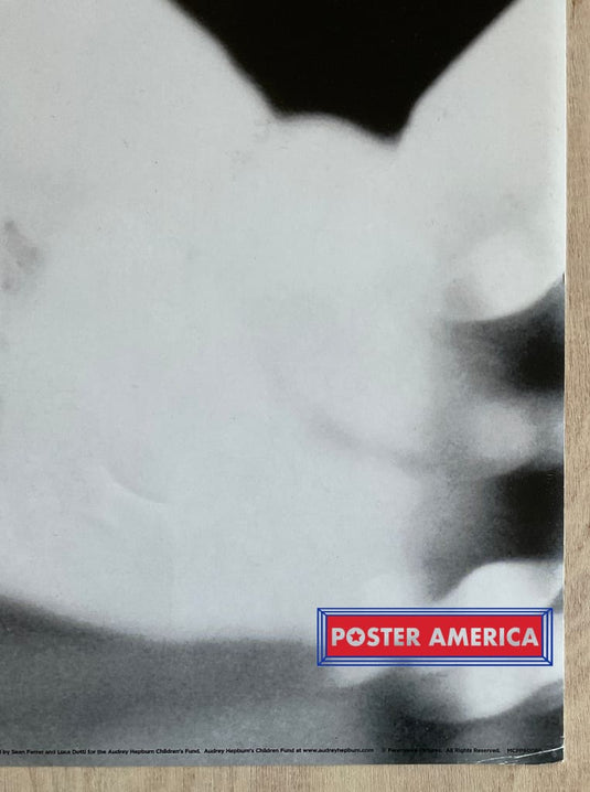 Audrey Hepburn Breakfast At Tiffanys Black & White Slim Print 12 X 36