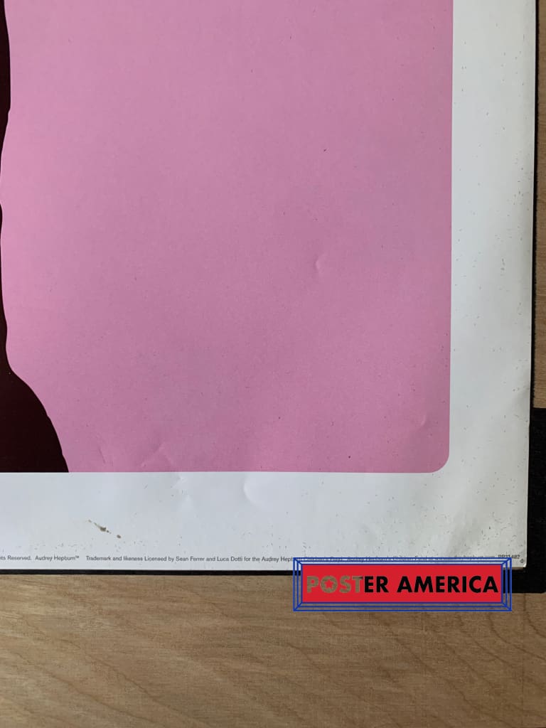 Load image into Gallery viewer, Audrey Hepburn Pink Silhouette Poster 24 X 36
