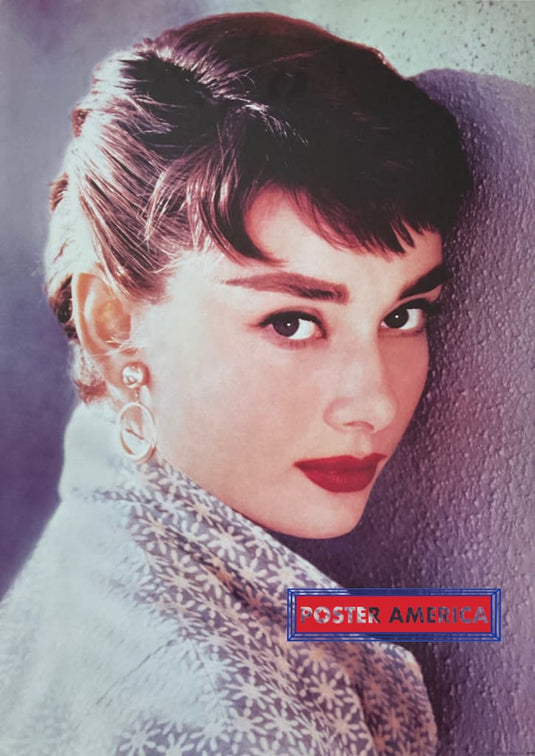 Audrey Hepburn Vintage 2001 Purple Portrait Poster 24 X 34