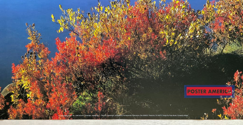 Load image into Gallery viewer, Autumn Landscape Henry David Thoreau Vintage 1990 Quote Poster 24 X 35

