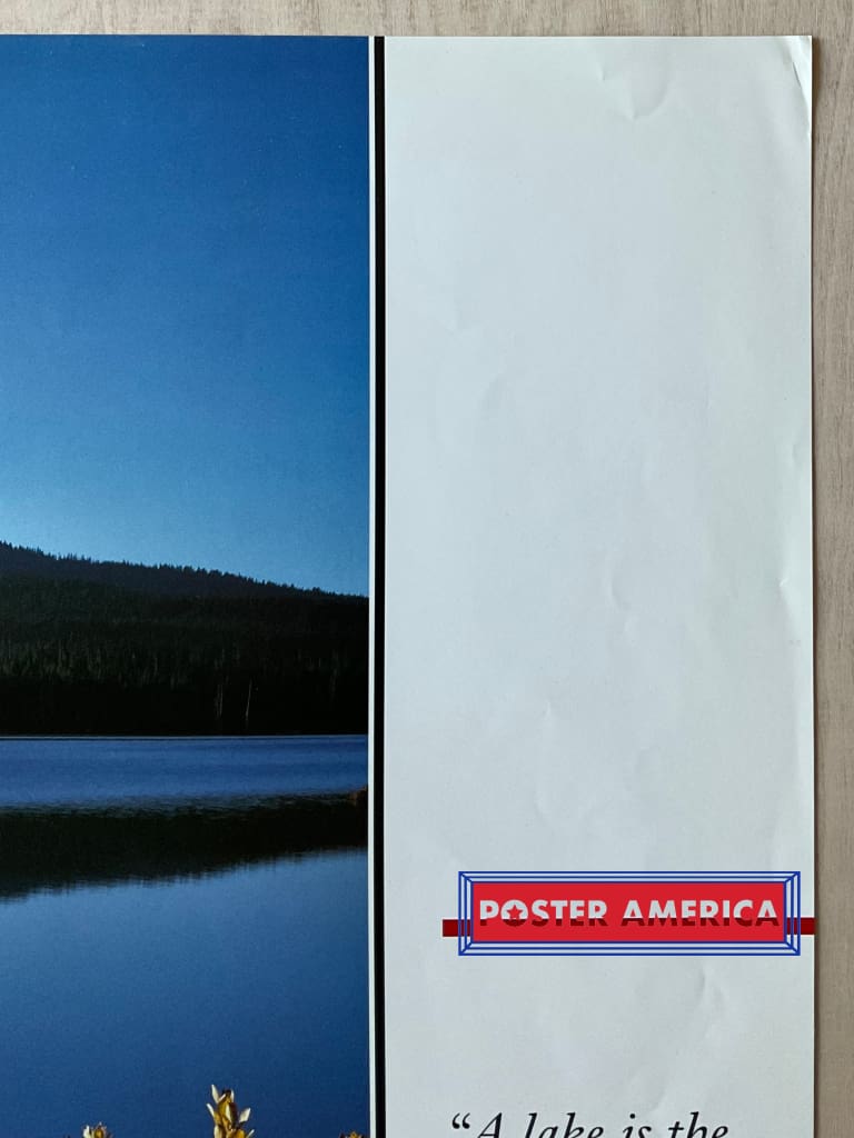 Load image into Gallery viewer, Autumn Landscape Henry David Thoreau Vintage 1990 Quote Poster 24 X 35
