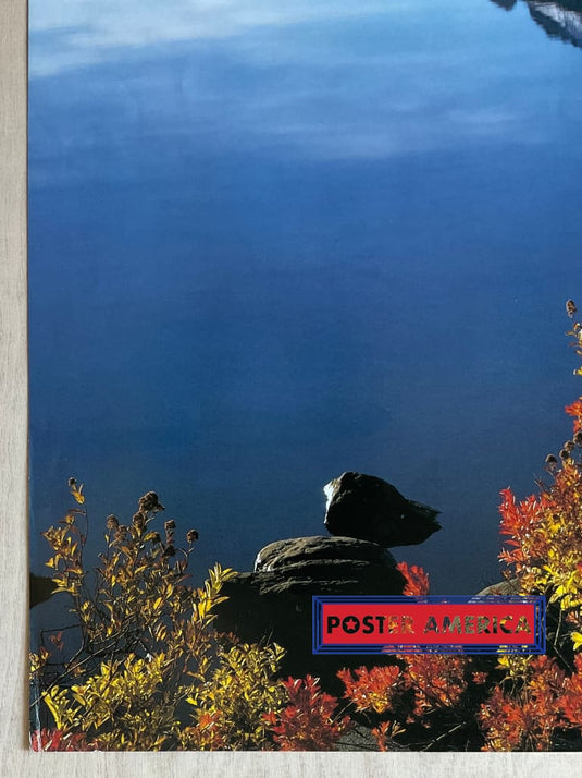 Autumn Landscape Henry David Thoreau Vintage 1990 Quote Poster 24 X 35