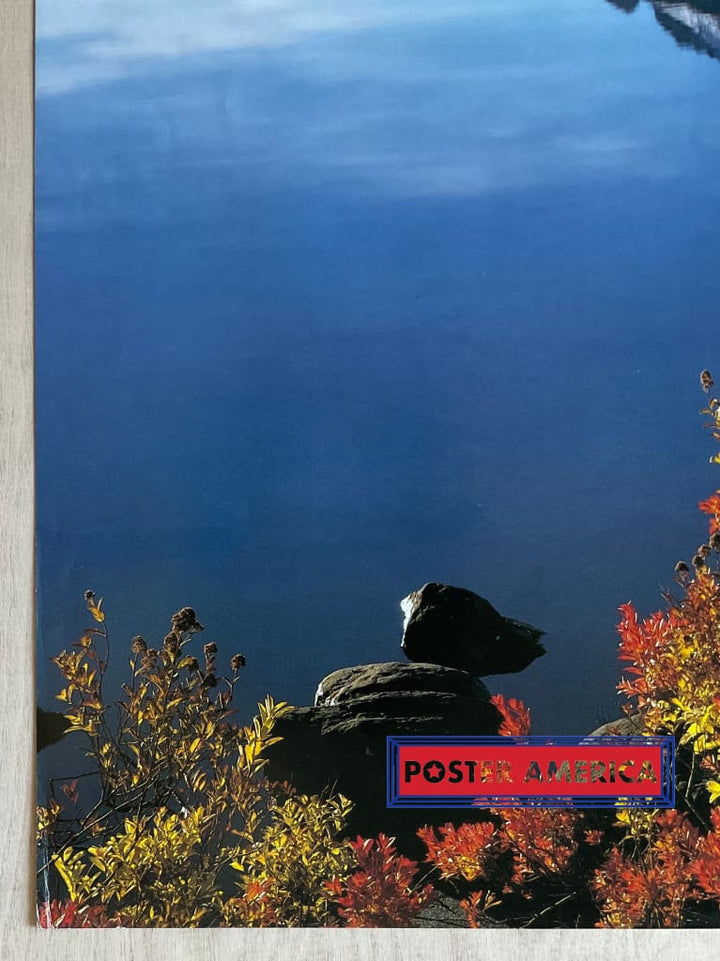 Autumn Landscape Henry David Thoreau Vintage 1990 Quote Poster 24 x 35