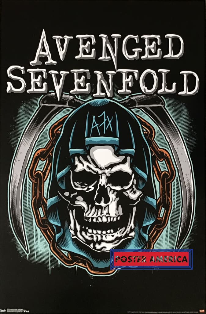 Load image into Gallery viewer, Avenged Sevenfold Grim Reaper Artwork Poster 22.5 X 34
